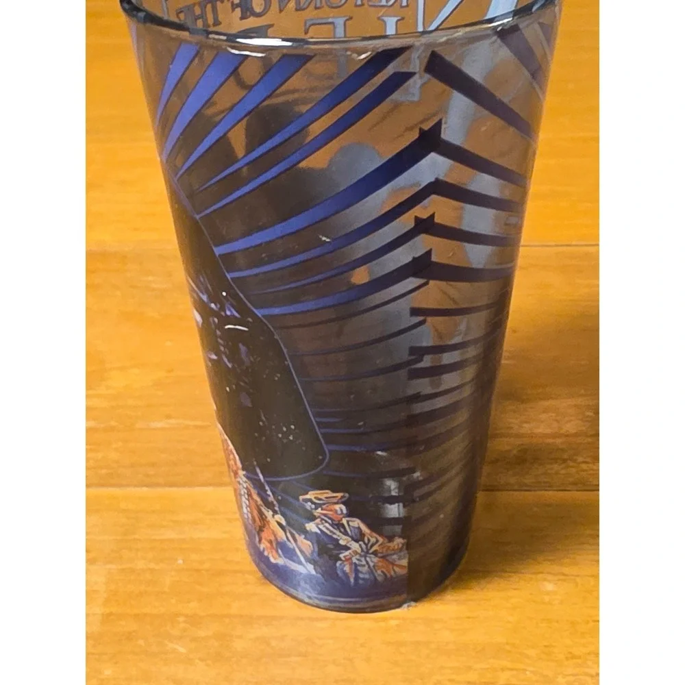 Star Wars Return of the Jedi 16oz Pint Glass Silver Buffalo Luke Leia Han Solo